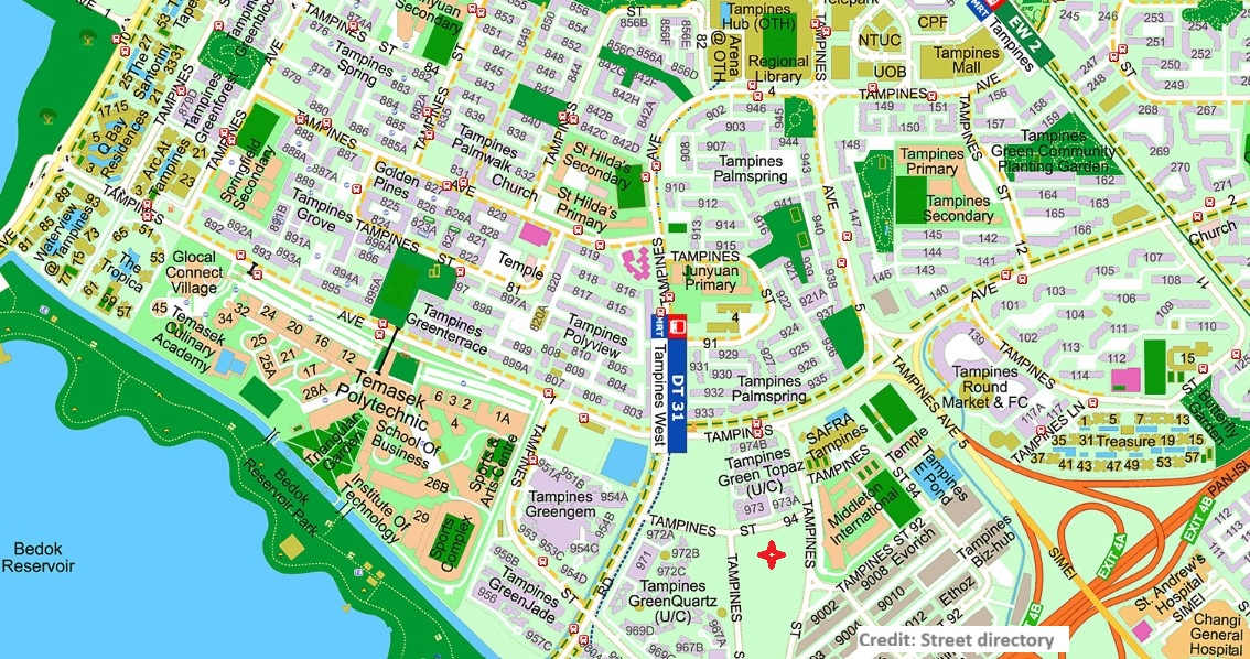 rivelle-tampines-executive-condomium-singapore-location -map